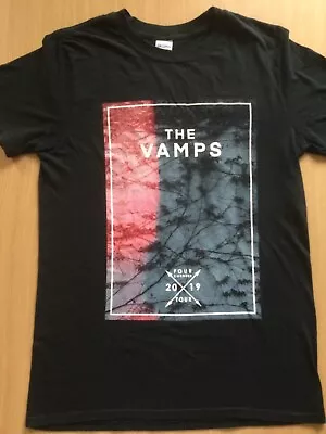 Buy The Vamps Black Four Corners 2019 Tour Short Sleeve T Shirt- Size Small • 6.34£
