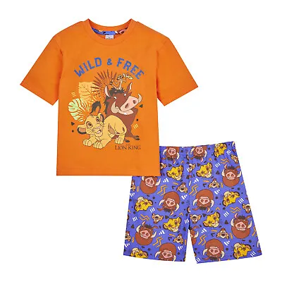 Buy Disney The Lion King Boys Pyjamas Simba Pjs, Official Lion King Merchandise • 11.95£