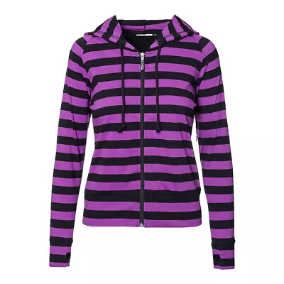 Buy Banned Striped Hoodie (Purple/Black) • 27.99£