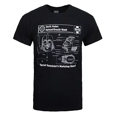 Buy Star Wars Official Mens Haynes Darth Vader T-Shirt NS4665 • 14.39£