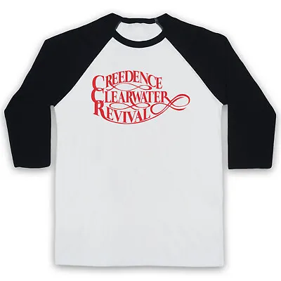 Buy Ccr Creedence Clearwater Revival Text Logo Unofficial 3/4 Sleeve Baseball Tee • 23.99£
