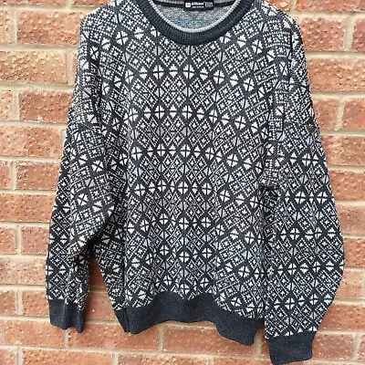Buy St Michael Jumper Men's Vintage/Retro Sweater Chunky Cable Knit Grey Made In UK  • 9.99£