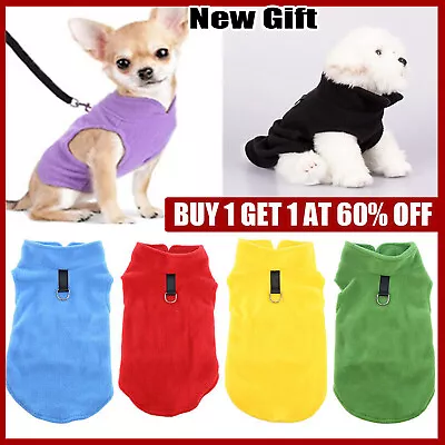 Buy Pet Dog Warm Coat Fleece Jacket Jumper Sweater Winter Clothes Puppy Vest Outfit~ • 3.73£