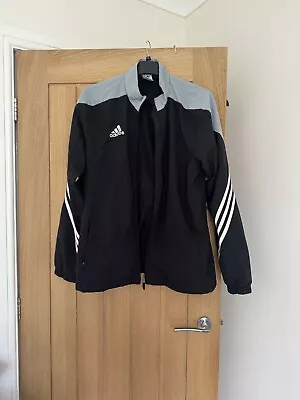 Buy Adidas Sports Coat Light Weight Netted Size Large Men’s Grey Black And White. • 17.50£
