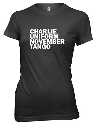Buy Charlie Uniform November Tango Funny Womens Ladies T-Shirt • 11.99£