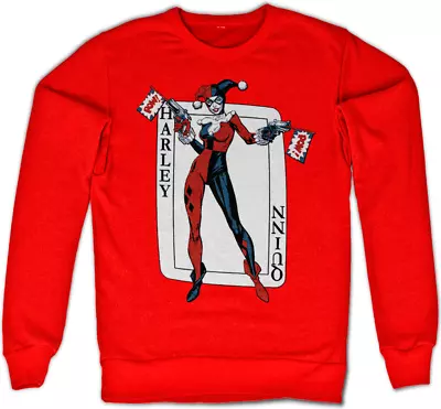 Buy Harley Quinn Card Games Sweatshirt Red • 42.24£