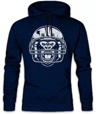 Buy American Football Gorilla Hoodie Sweatshirt Player Passion Love Addiction Helmet • 40.74£