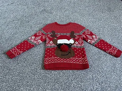 Buy Boys Next Rudolph Knitted Christmas Jumper Age 8 • 6.99£
