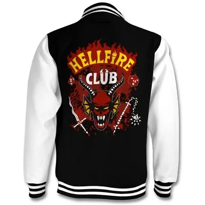 Buy Stranger Things Hellfire Club Varsity Jacket College Coat • 50£