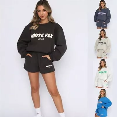 Buy White Fox Boutique Hoodies Tracksuit Sets Sweatshirt Shorts 2Pcs Hot Plus Size • 19.99£