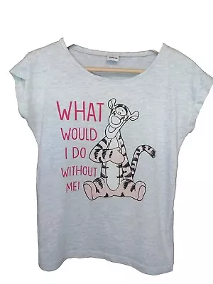 Buy Disney Tigger 'What Would I Do Without Me!' Pyjama Top Sleep Shirt I Size UK 6 • 9.95£