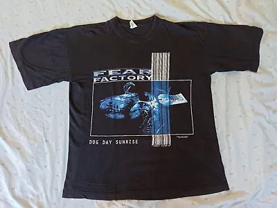 Buy Fear Factory Dog Day Sunrise Vintage T-shirt 1996 Machines Of Hate Tour • 50£