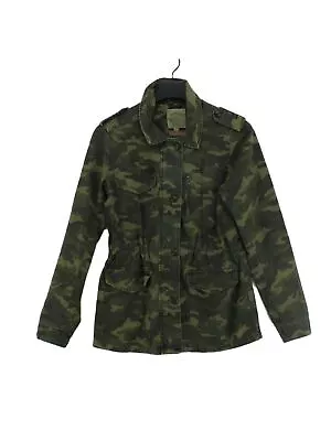 Buy FatFace Women's Jacket UK 8 Green Camo 100% Cotton Bomber Jacket • 9£