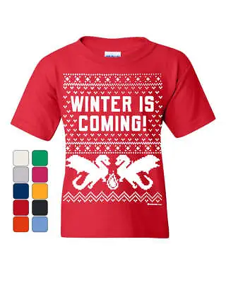 Buy Winter Is Coming Parody Youth T-Shirt Ugly Sweatshirt Christmas Tee • 14.92£