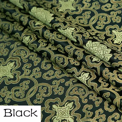Buy Floral Jacquard Damask Fabric Chinese Brocade Qipao Apparel Cloths Costume Trims • 17.74£