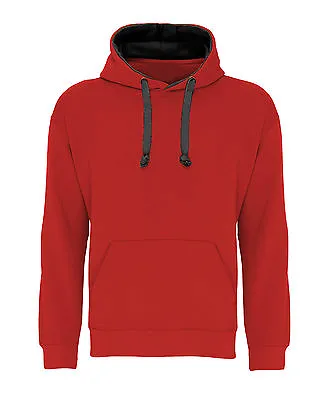 Buy Custom Embroidered Contrast Premium Hoodie Personalised Front & Back • 27.95£