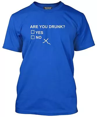 Buy Are You Drunk? Yes Or No Funny Beer Drinking Men's T-Shirt • 13.99£