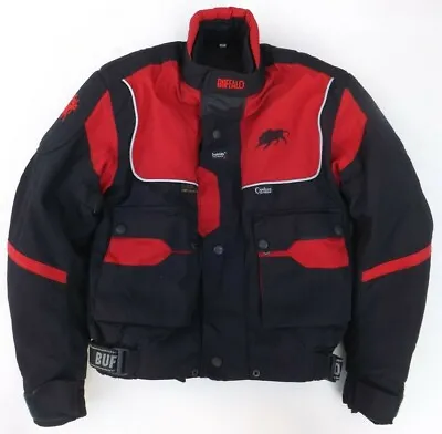 Buy Buffalo Red  Armoured Waterprrof Cordura Textile Motorcylce Motorbike Jacket Xxs • 39.99£