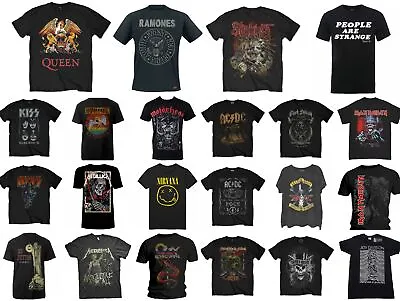 Buy Official Band T-shirt Merch Rock Metal Mens Unisex Concert Music Festival Tee • 16£