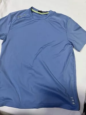 Buy RLX Ralph Lauren T Shirt Men’s M Medium Performance Blue Short Sleeve Wicking UV • 18.99£