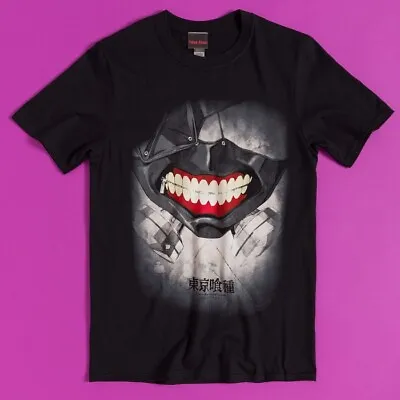 Buy Official Tokyo Ghoul Masking Smiles Black T-Shirt : L • 19.99£