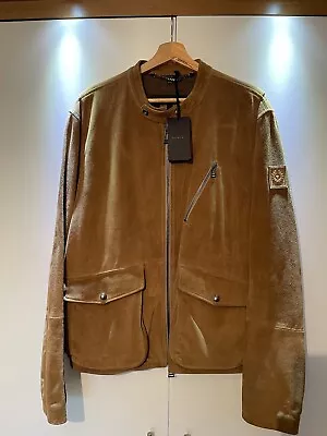 Buy Men’s Belstaff Suede/Leather “Harry” Jacket Sand UK46 (VERY RARE) • 250£