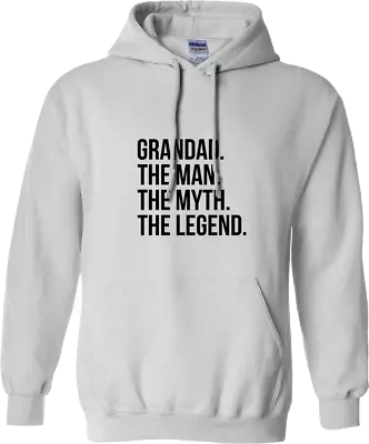 Buy Grandad The Man The Myth The Legend Hoodie Perfect Family Father Day Party Gifts • 17.99£