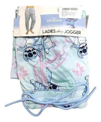 Buy Women's Large 12-14 Lilo And Stitch Ladies Sleep Jogger Pajamas Lounge Pant PJs • 18.81£