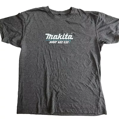 Buy Makita Tools Tradie Shirt Grey Size XL Men's - Logo Spellout Bunnings Trade • 11.46£