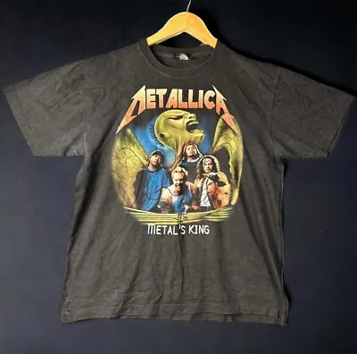 Buy Vintage Metallica Metals King Music Band T Shirt - Black - Large L • 26.95£