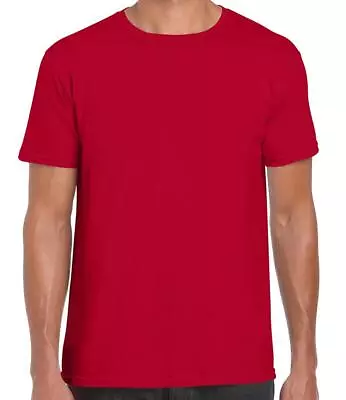 Buy 3 PACK Gildan Mens T-Shirt Softyle Plain 100% Ringspun Cotton Crewneck Tee Top • 13.25£
