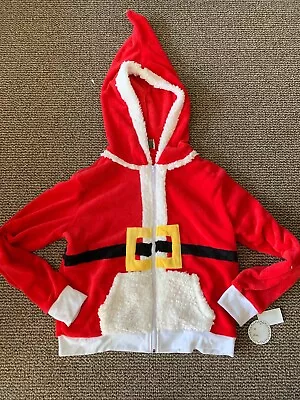 Buy Santa Clause Christmas Zip Up Hoodie Jacket Size Large-Brand New-SHIPS N 24 HOUR • 88.43£
