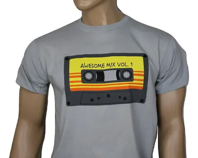 Buy Guardians Of The Galaxy Film T-shirt - Awesome Mix Tape • 15£