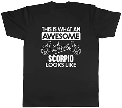 Buy Zodiac Scorpio T-Shirt Men Awesome & Amazing Scorpio Looks Like Unisex Tee Gift • 8.99£