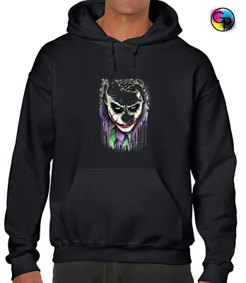 Buy Joker Popart Hoody Hoodie Funny Retro Bat Design Cool Gotham Man Premium  • 21.99£