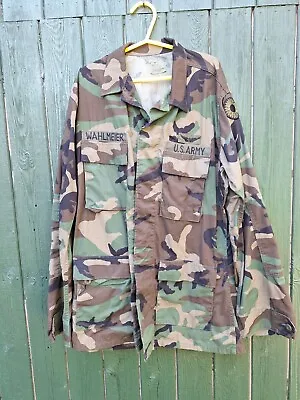 Buy Us Army Woodland Bdu Shirt - Med Long Badged Pilot? • 21.50£