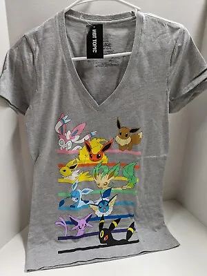 Buy Pokemon Eevee Evolutions Women's T Shirt Sz Small • 23.62£