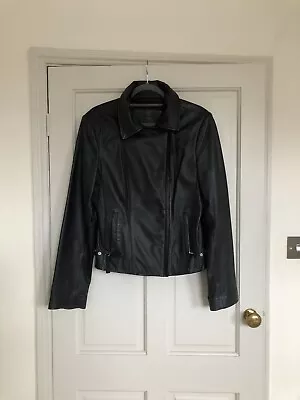 Buy Cigno Nero Genuine Soft Leather Jacket Size 42 Unworn • 45£