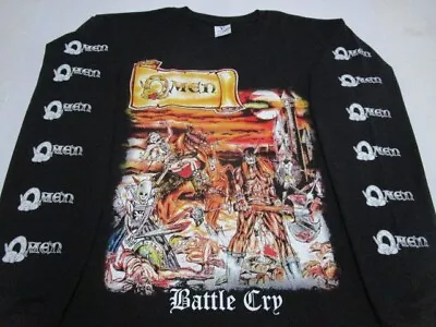 Buy OMEN Battle Cry LONG SLEEVE XTRA-LARGE CIRITH UNGOL JAG PANZER WARLORD HELSTAR • 27.60£