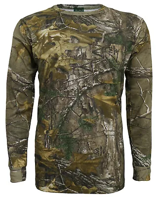 Buy Men's Long Sleeve Jungle Print T-Shirt Forest Camo Hunting Camouflage Top S-5XL • 11.99£