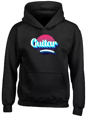 Buy Guitar Icon Kids Hoodie Guitar Player Guitarist Boys Girls Gift Top • 13.99£
