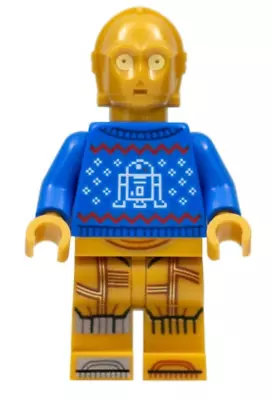 Buy LEGO® C-3PO Sw1238 Star Wars Sweater Christmas Christmas 75340 Minifigure • 5.18£