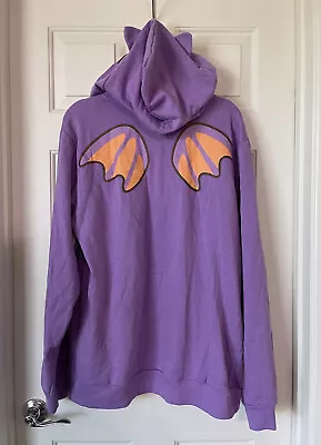 Buy Pusheen Box Exclusive Fall 2019 XL Purple Bat Cat Hoodie Pullover Halloween Nwt • 28.41£
