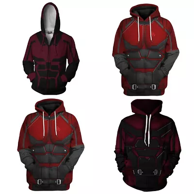 Buy Daredevil Matt Murdock 3D Hoodies Cosplay Superhero Sweatshirt Jacket Costumes • 16.80£