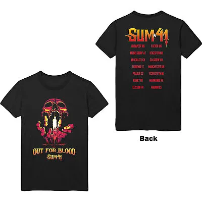 Buy SUM 41 - Unisex T- Shirt - Out For Blood -  Black Cotton • 18.99£