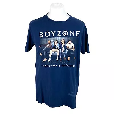 Buy Boyzone T Shirt Large Blue 2019 Tour T Shirt Concert Tee Oversized Boy Band Tee • 22.50£