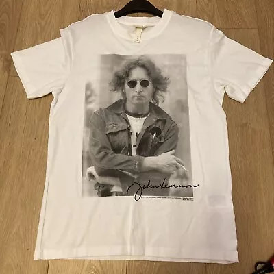 Buy John Lennon T-shirt Size M/L White Exc Cond • 4£