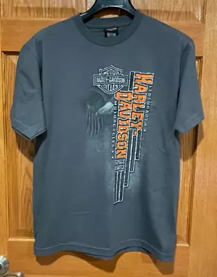 Buy HARLEY-DAVIDSON Motorcycle Men's M Fargo ND Gray Short Sleeve T-Shirt Shirt EUC • 18.89£