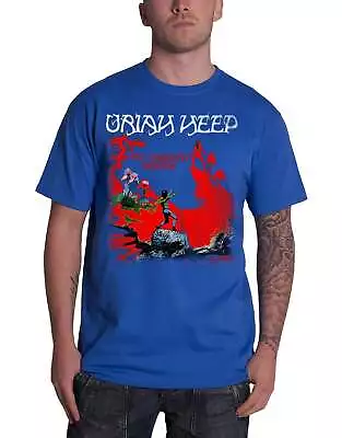 Buy Uriah Heep T Shirt The Magicians Birthday Album Cover Logo Official Mens Blue • 17.95£