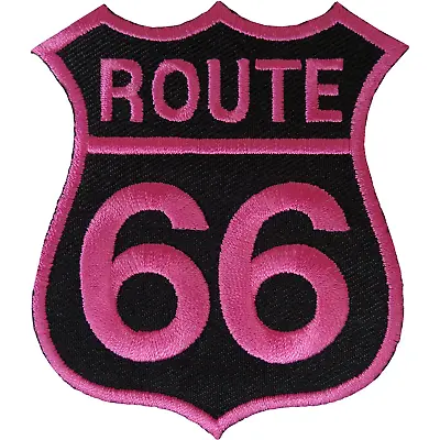 Buy Route 66 Iron On Patch Sew On Embroidered Badge Motorbike Motorcycle Biker USA • 2.79£